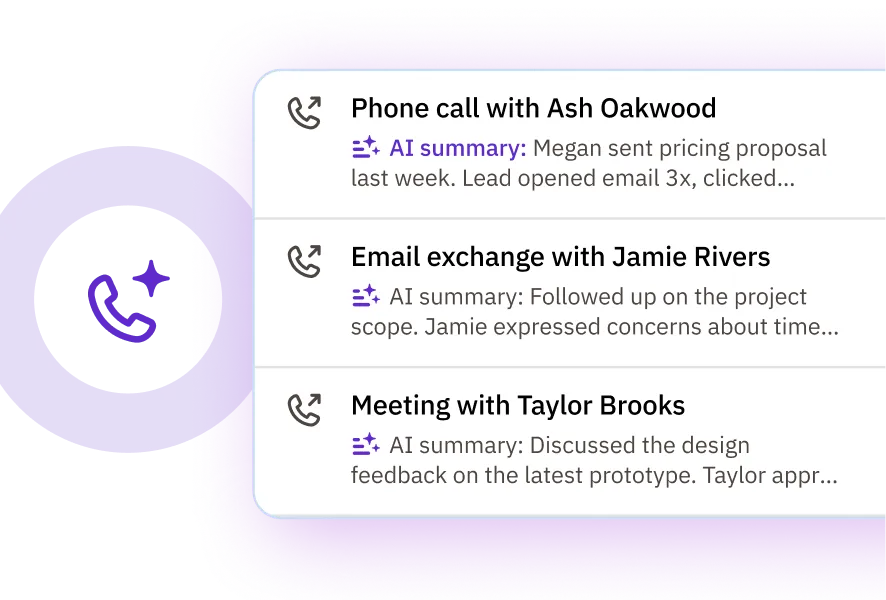 AI meeting and call summarization