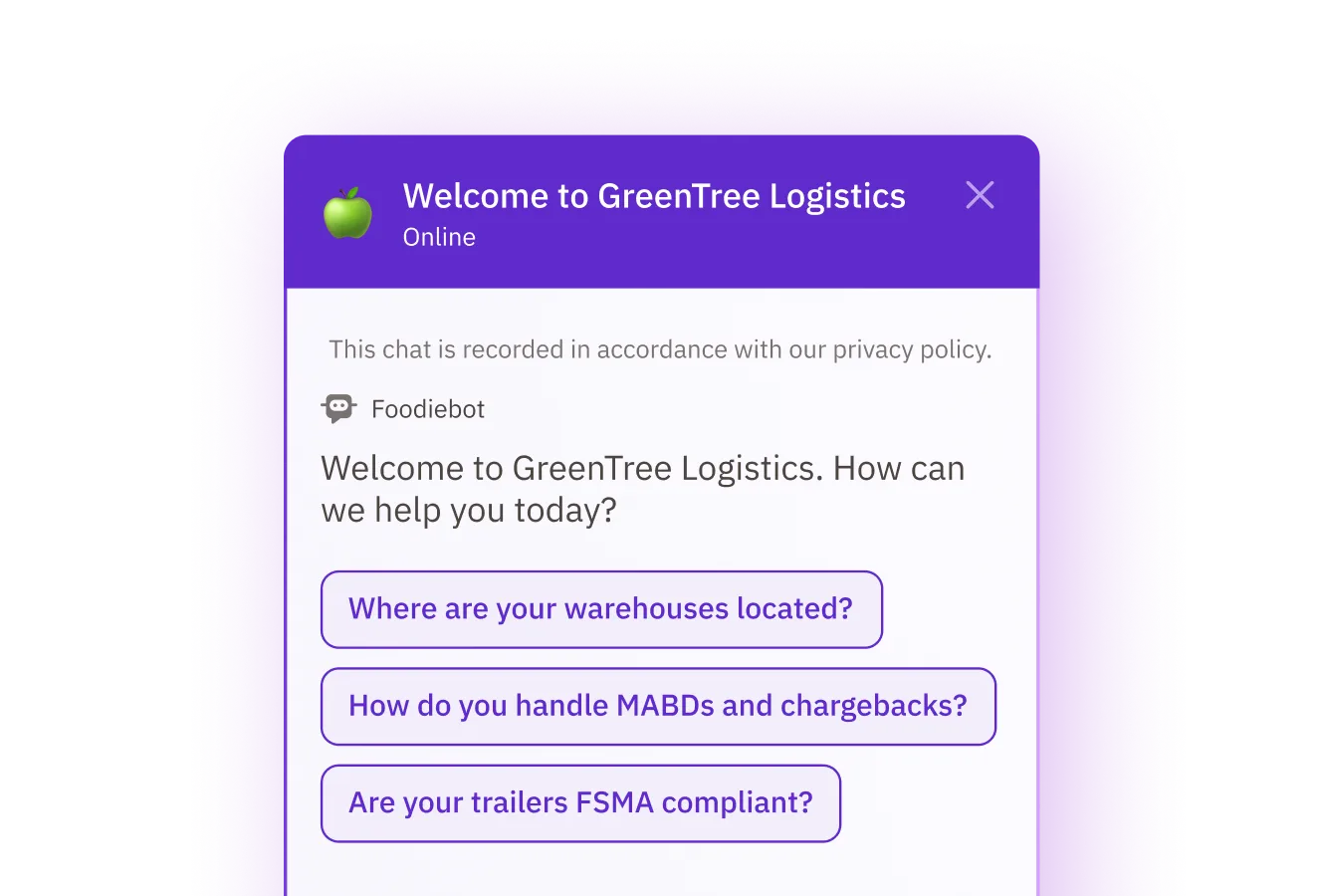 AI Chatbot and engagement bar
