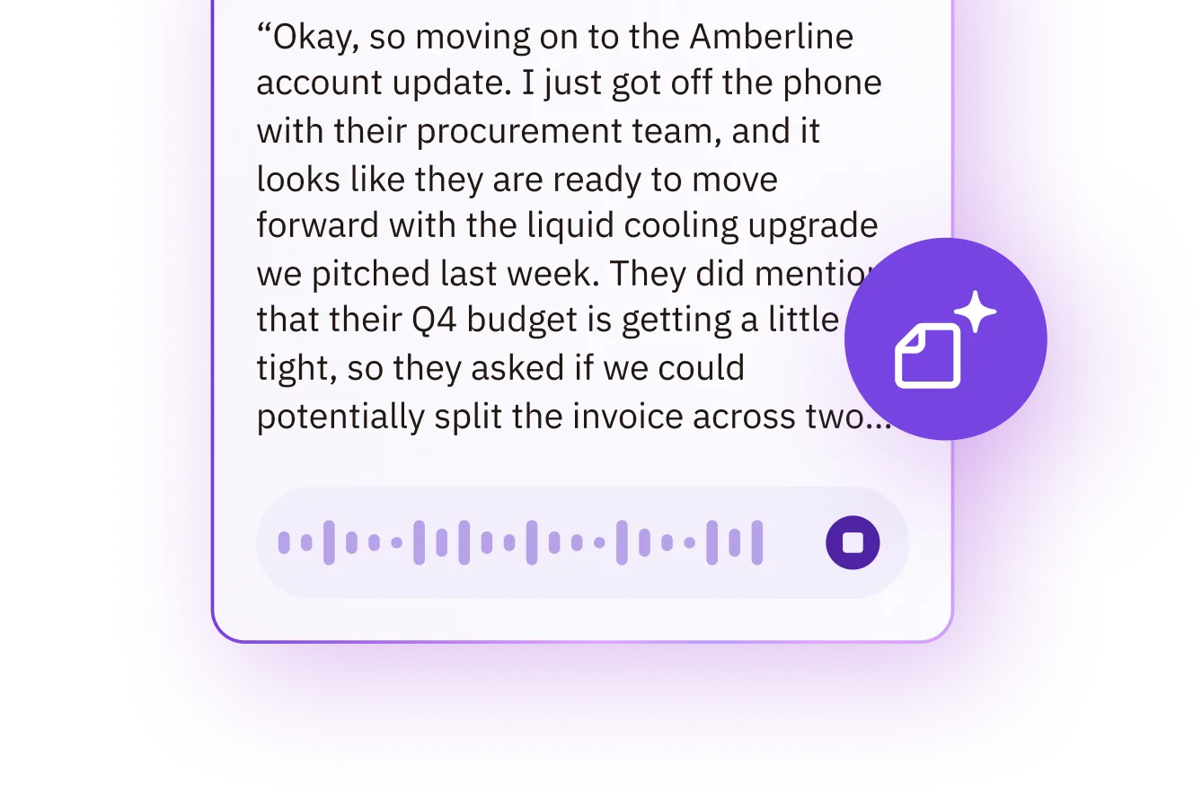 Voice-to-text notetaker