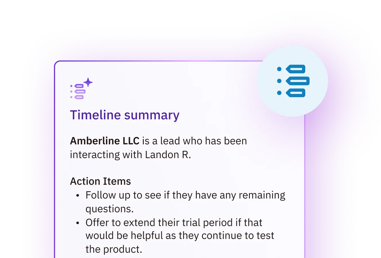 AI timeline summarization