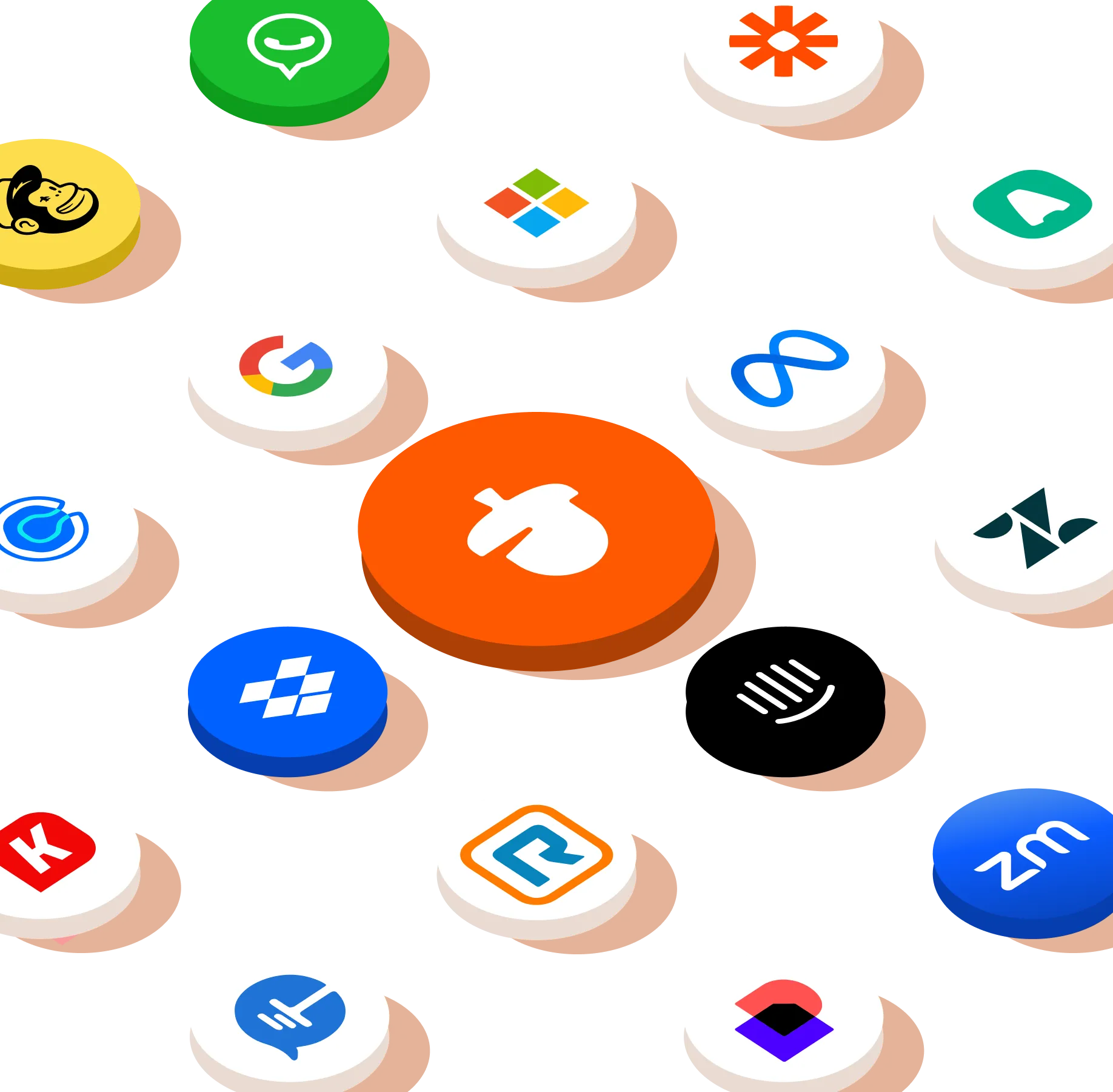 Thousands of integrations illustration