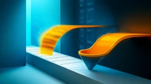 Conceptual illustration comparing linear sales pipeline progression with narrowing sales funnel shape