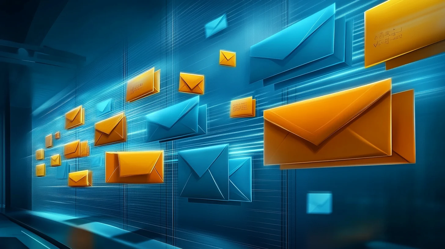 Sales follow up email sequence showing progression of outreach