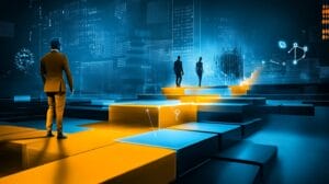 An abstract visual showing the importance of building links