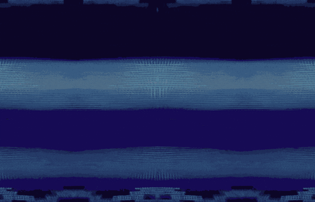 a dark blue background with a few white lines on it mimicking a scanner