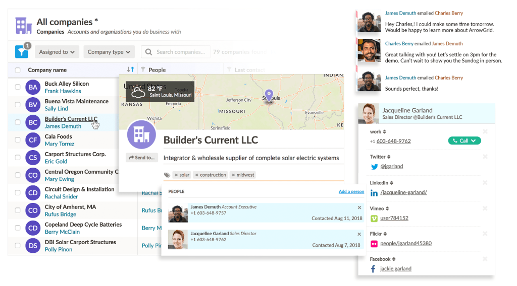a screenshot of builder's current llc's website