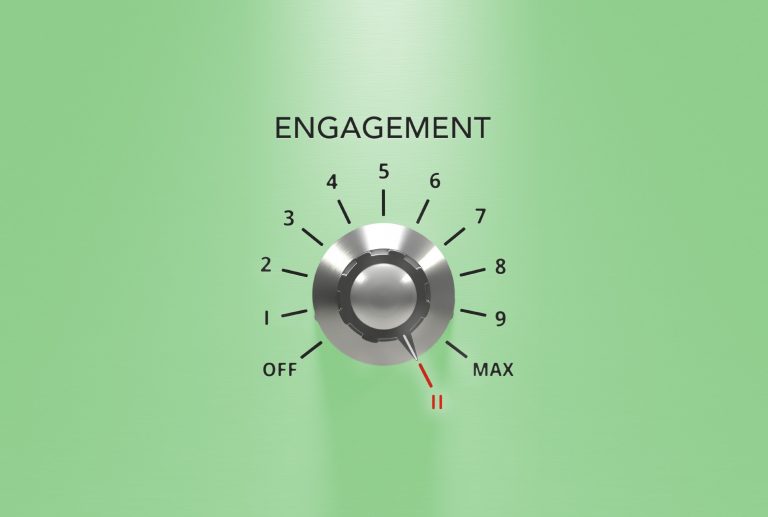 a knob with the word engagement on it