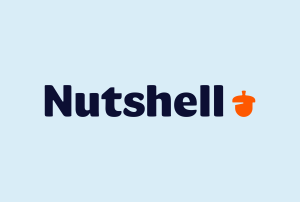 a logo for Nutshell with an acorn on it