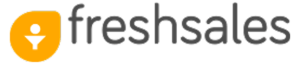 a logo for Freshsales is shown on a white background