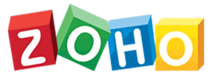 the word Zoho that is on a white background