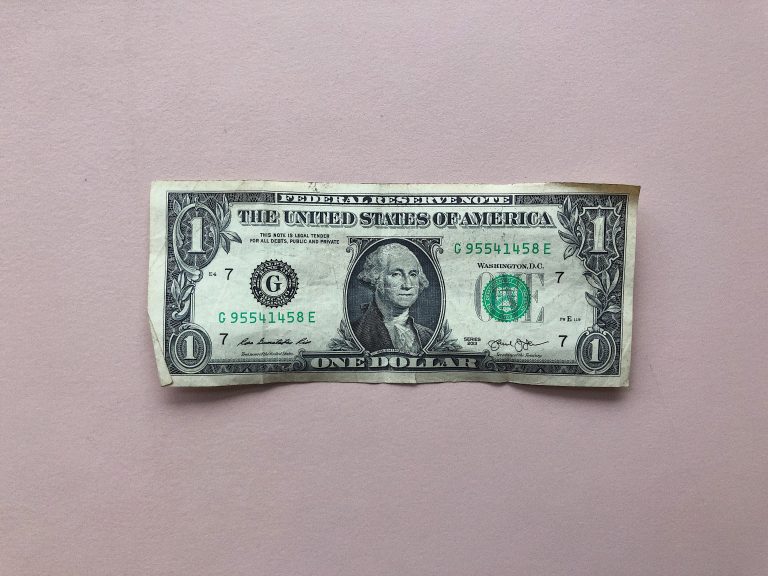 a one dollar bill from the United States of america