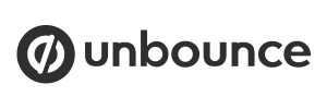a black and white logo for Unbounce on a white background