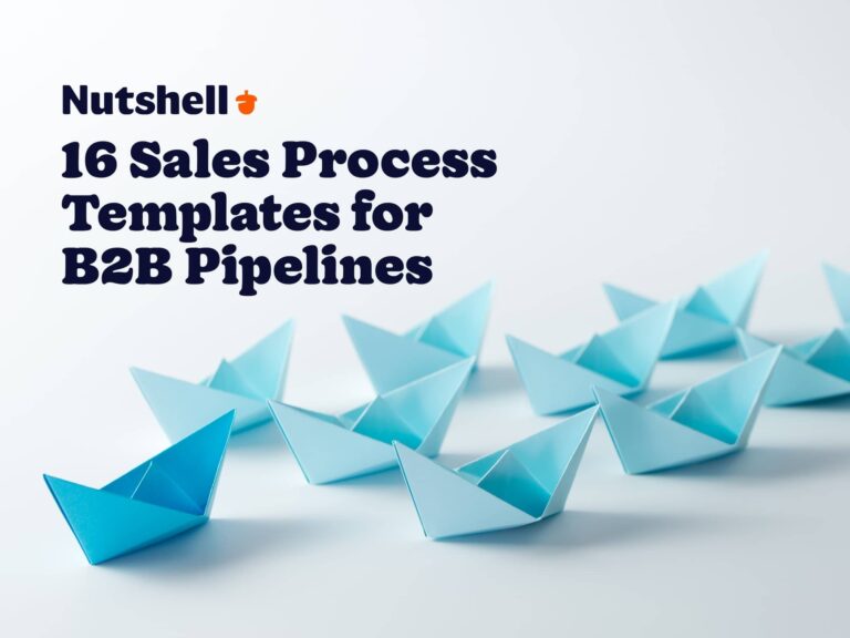 Nutshell 16 sales Process templates for b2b pipelines