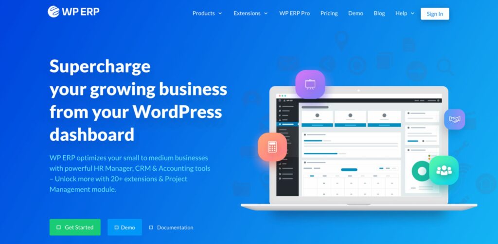 wp erp is an option for wordpress