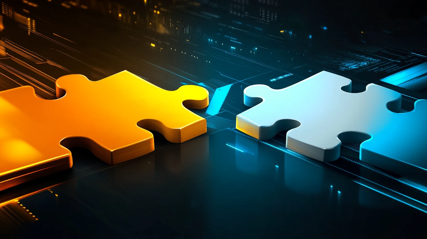 Abstract illustration showing disconnected elements representing common CRM implementation challenges