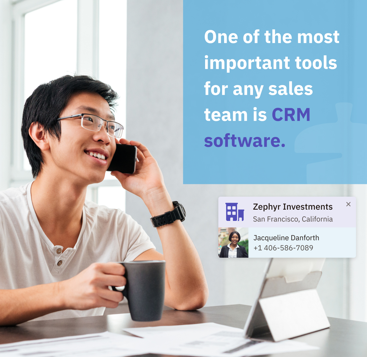 a sales team needs a crm