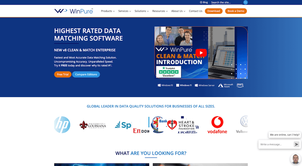 Winpure homepage