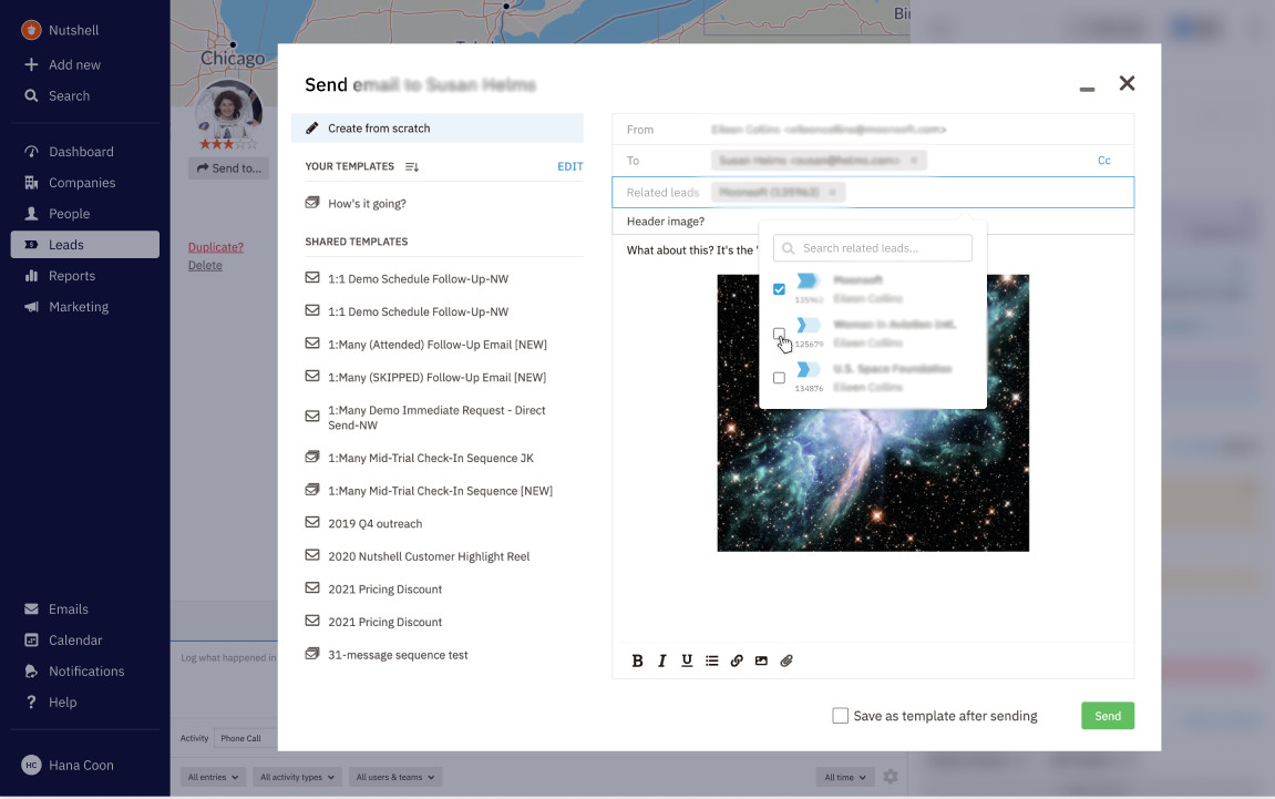 Nutshell Announces Emails on Lead Timelines Nutshell