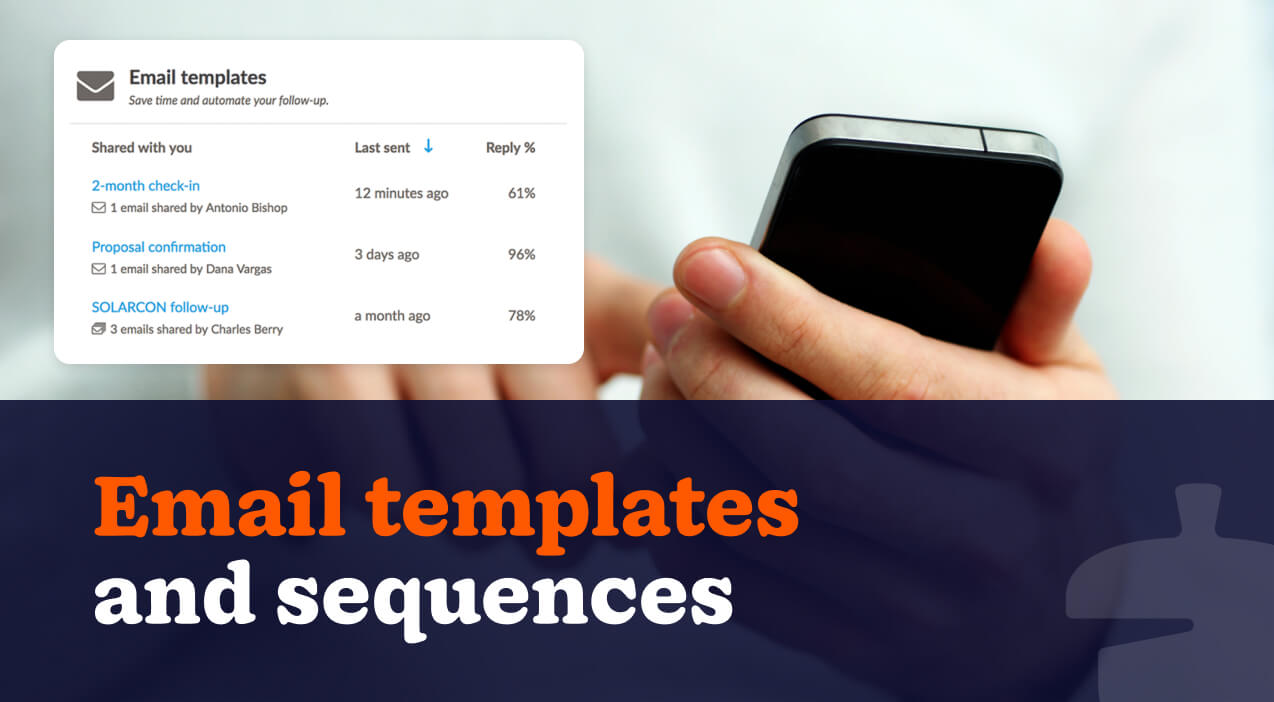 Email templates and sequences