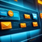 Email automation workflow illustration showing connected stages of automated campaigns