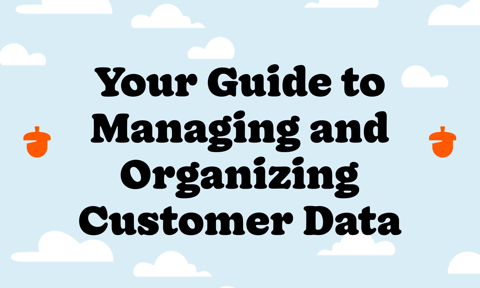 Your guide to managing and organizing customer data