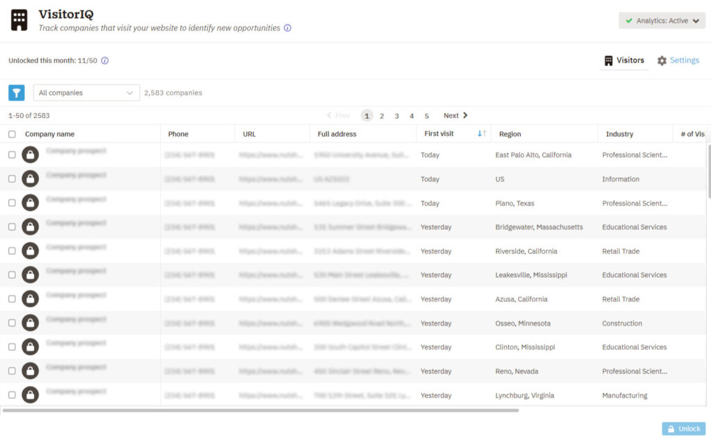 VisitorIQ-visitor-list