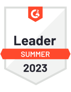 G2 leader badge for summer 2023