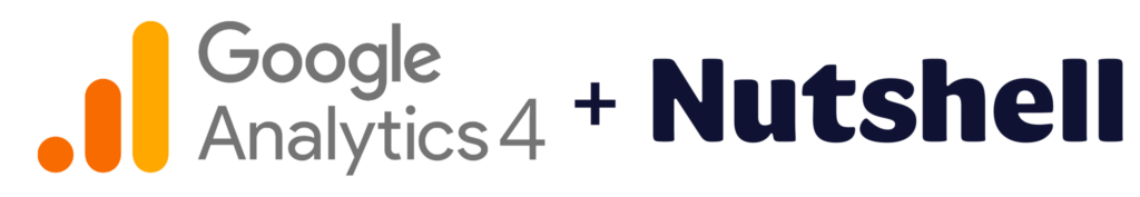 a logo for Google Analytics 4 and Nutshell