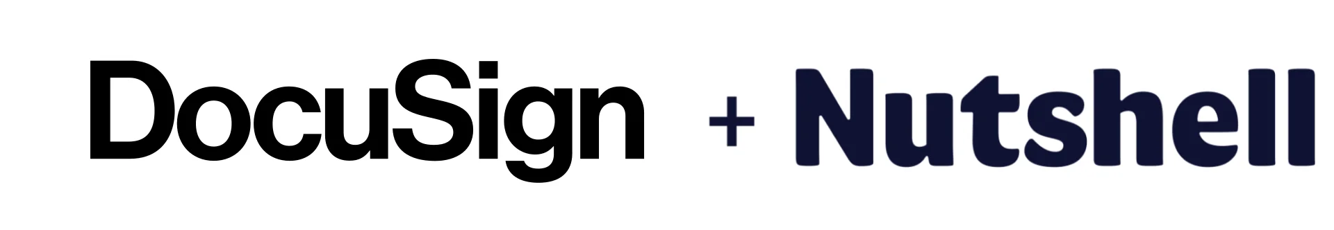 DocuSign and Nutshell logos integration graphic