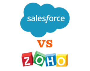 salesforce vs zoho logos