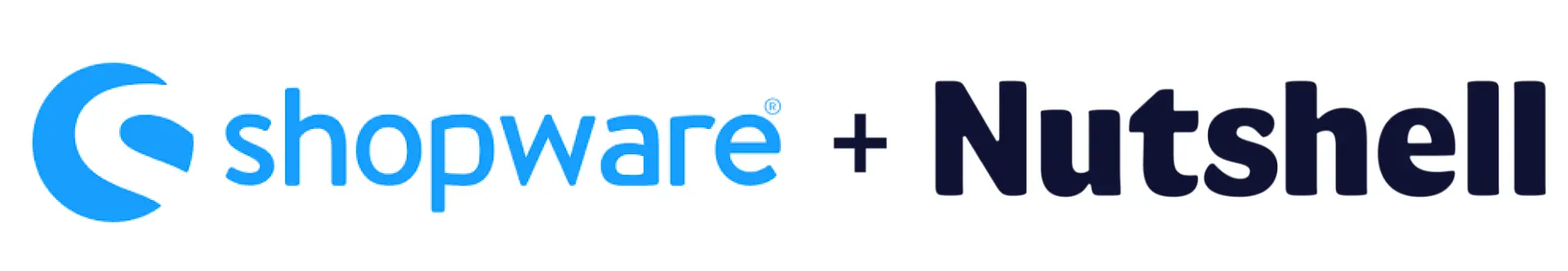 shopware and nutshell logos integration graphic