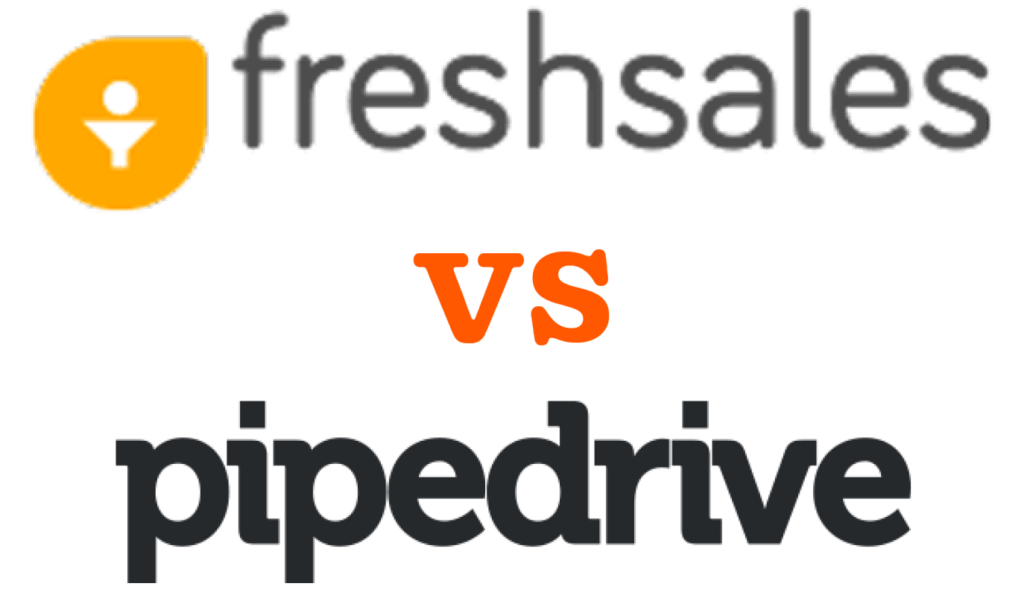 Freshsales vs Pipedrive logos graphic