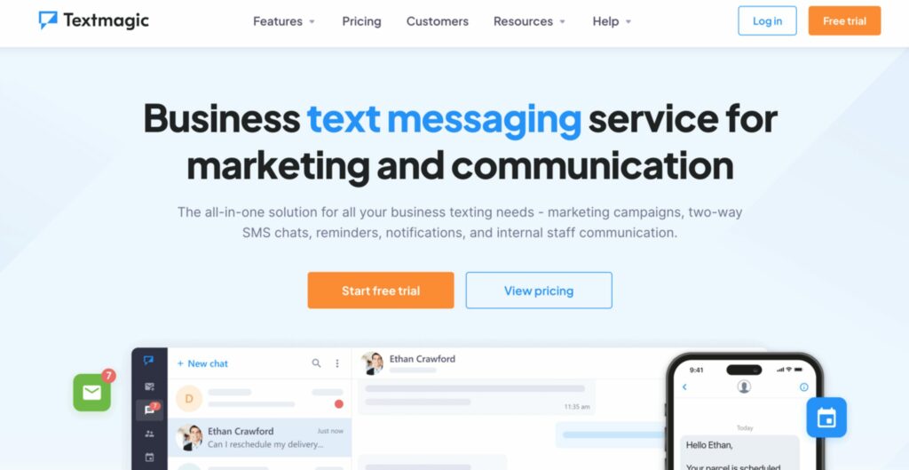 TextMagic SMS marketing app