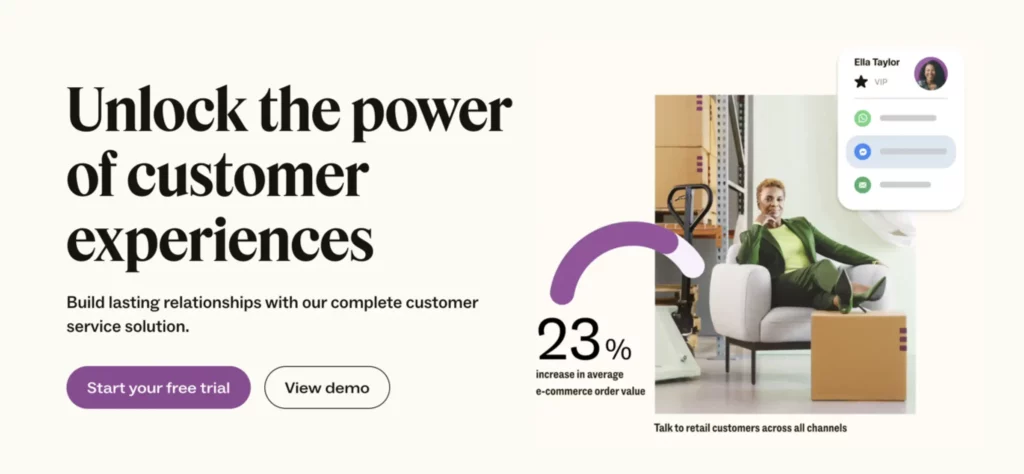an advertisement with a title that says unlock the power of customer experiences
