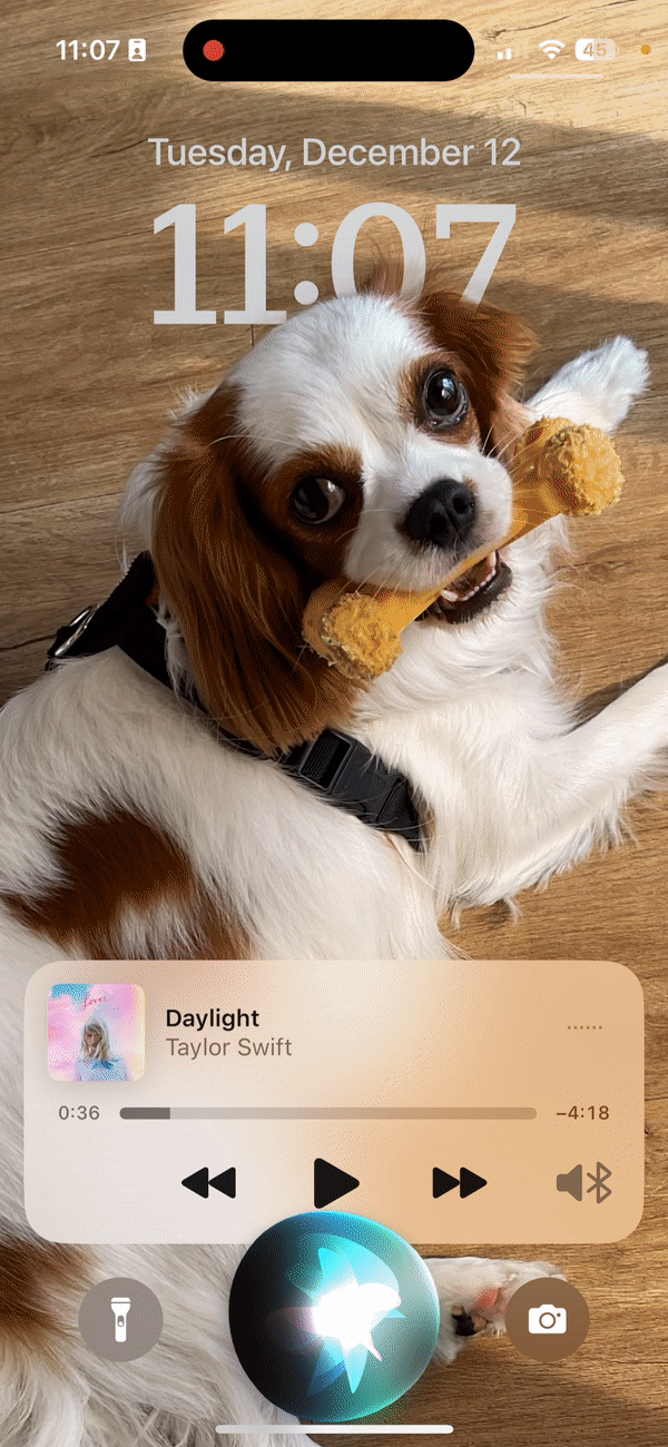 A phone screen recording of using siri to set a calendar reminder