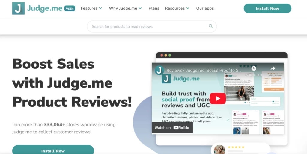 Screenshot of Judge.me one of the best product review apps