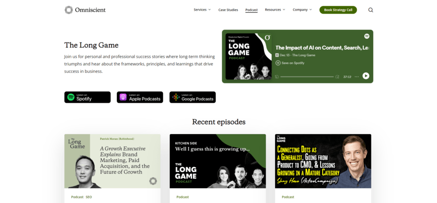 The long game is one of the best marketing podcasts