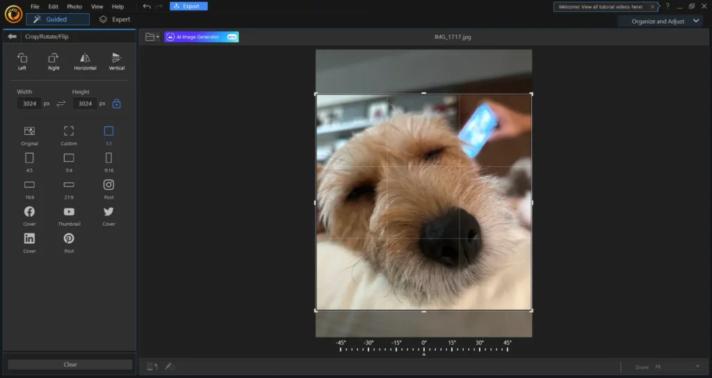 PhotoDirector Essential best free photo editing software