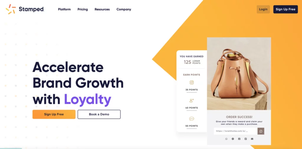 Screenshot of Stamped one of the best product review apps