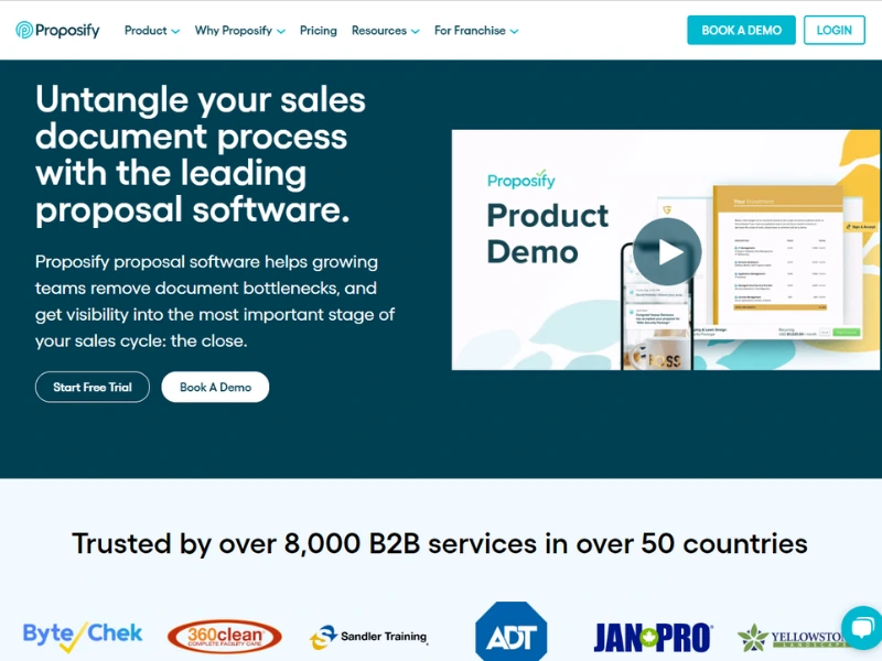 Proposify proposal software image