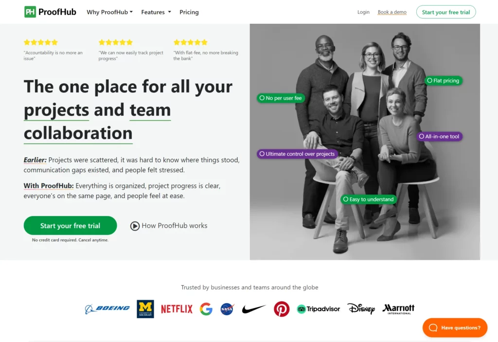 ProofHub software for startups