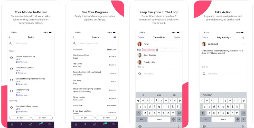 copper iphone crm app