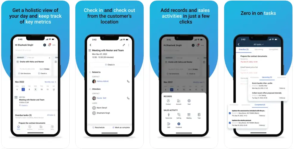 freshsales iphone crm app