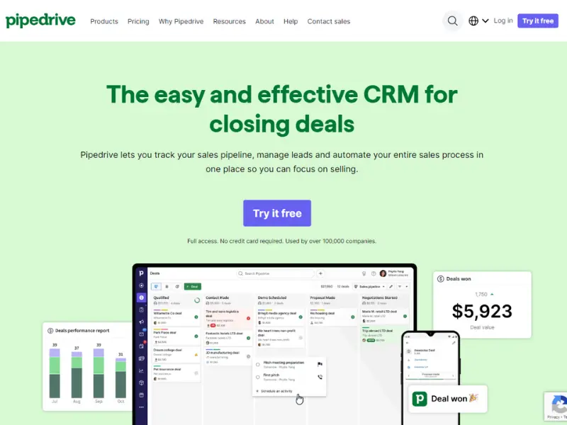 pipedrive crm as a hubspot alternative