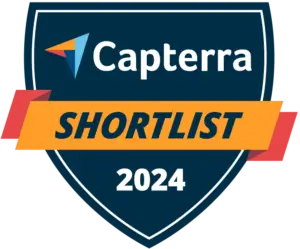 Nutshell Capterra shortlist badge for 2024