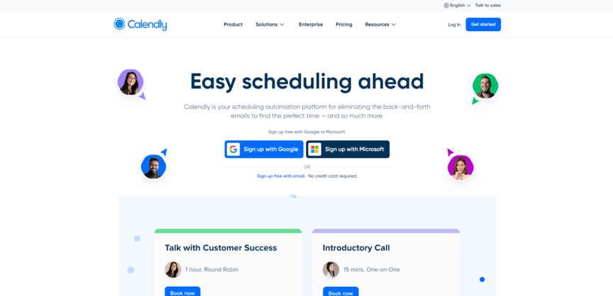 Calendly meeting scheduling app