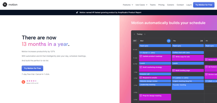 Sítio Web do programador de reuniões de moção