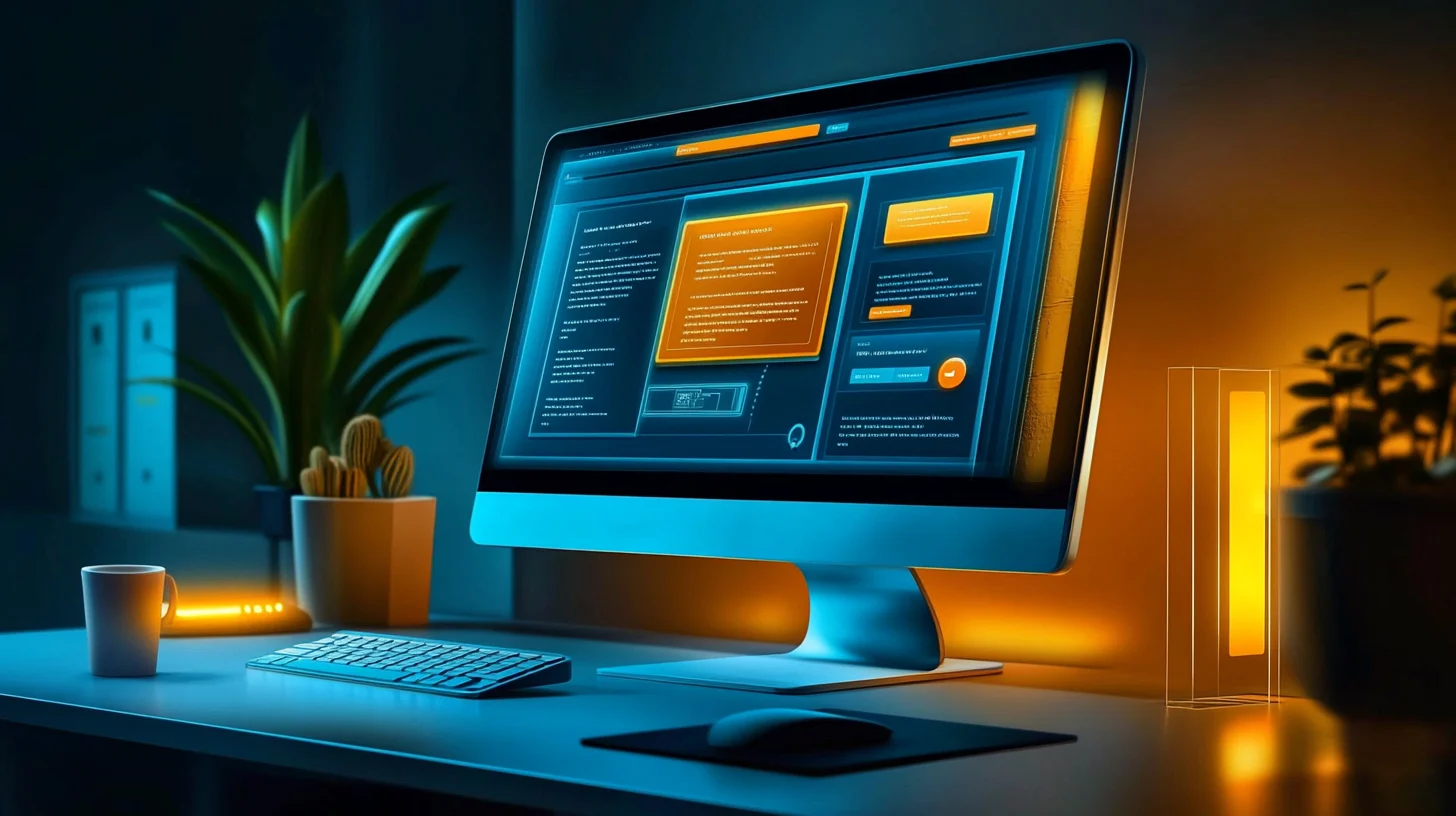 a computer screen showing a simple path of how a visitor clicks through a website