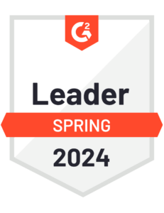 badge for G2 Leader in Spring 2024