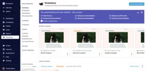 nutshell campanhas modelos de marketing por e-mail